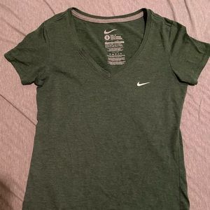 Dark green Nike shirt